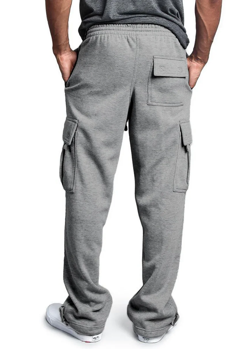 Men's Tracksuit Pocket Cargo Sweatpants Male Sports Pants Knitted Joggers Men Solid Streetwear 2026 Spring Sweat Pants Z1 - Image 3