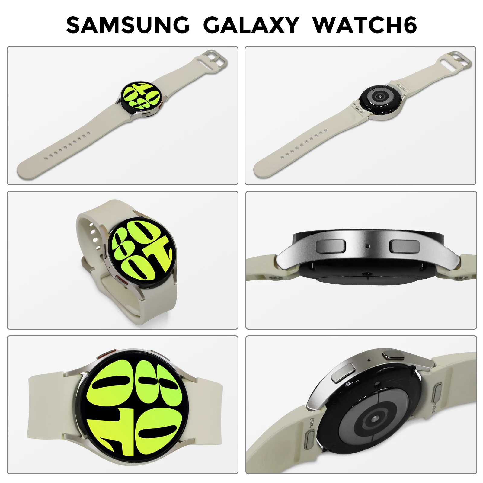 Original Samsung Galaxy Watch 6 40mm/44mm Smartwatch Fitness Tracker Heart Monitor Biggest Screen Smart Watch For Galaxy S23