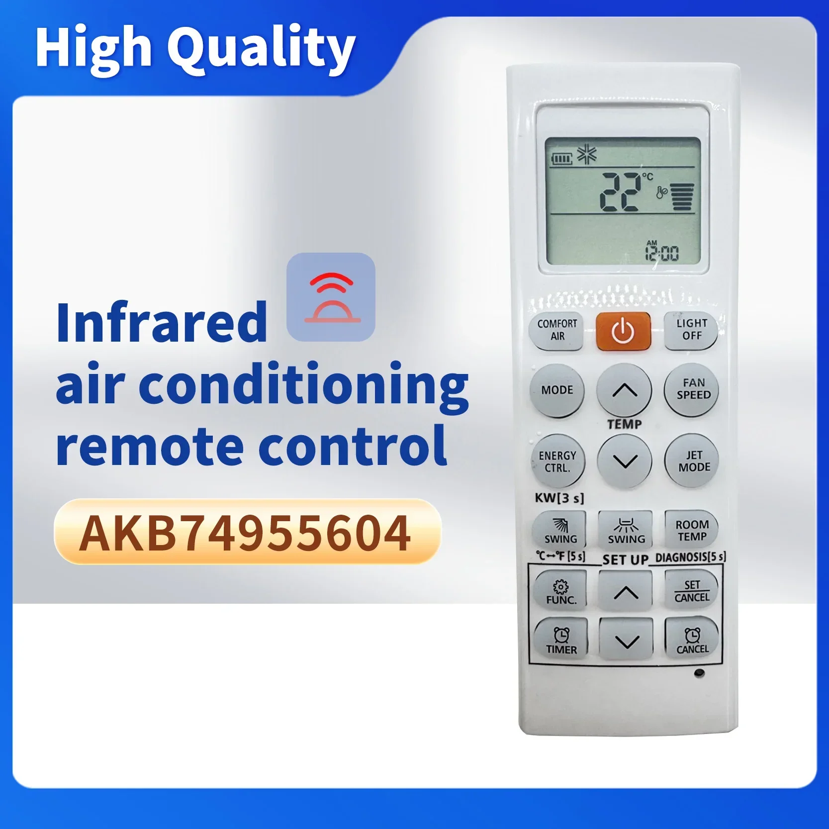 AC Remote Control Replacement for Air Conditioner AKB74955602 AKB74955603 AKB74955605 AKB74955604
