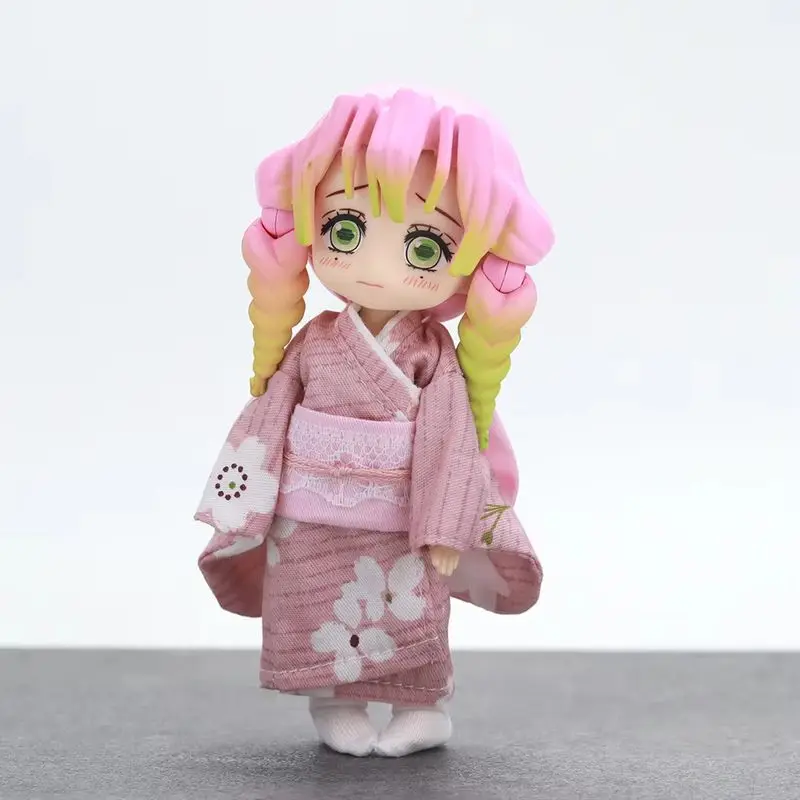 

Demon Slayer Kimono Ver Complete Giyu Mitsuri Action Figures Bjd Anime Character Mitsuri Kanroji Collectible Model Hot Kawaii