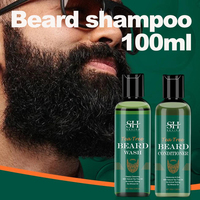 Beard Growth Conditioning Moisturizes Root Add Volume Beards Care kit Beard Growth Shampoo Reduce Loss Beard Hair Care Shampoo
