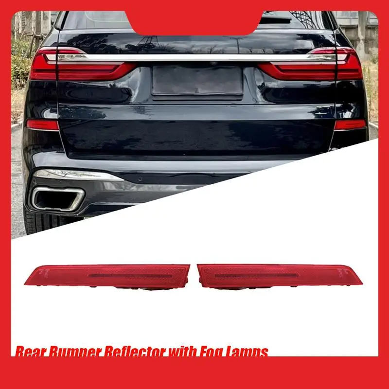1 زوج مانع صدمات خلفي للسيارة عاكس ث/الضباب ضوء مصباح 63147442306 63147442307 لسيارات BMW X7 G07 2018-2022 30DX 40IX 50IX M50DX #6