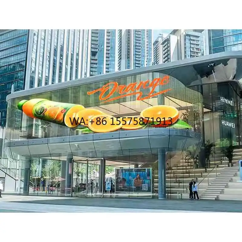 Customizable Indoor Flexible Transparent LED Film Screen P20 OEM Video Wall Advertising SDK Function Resistant Touchscreen 1