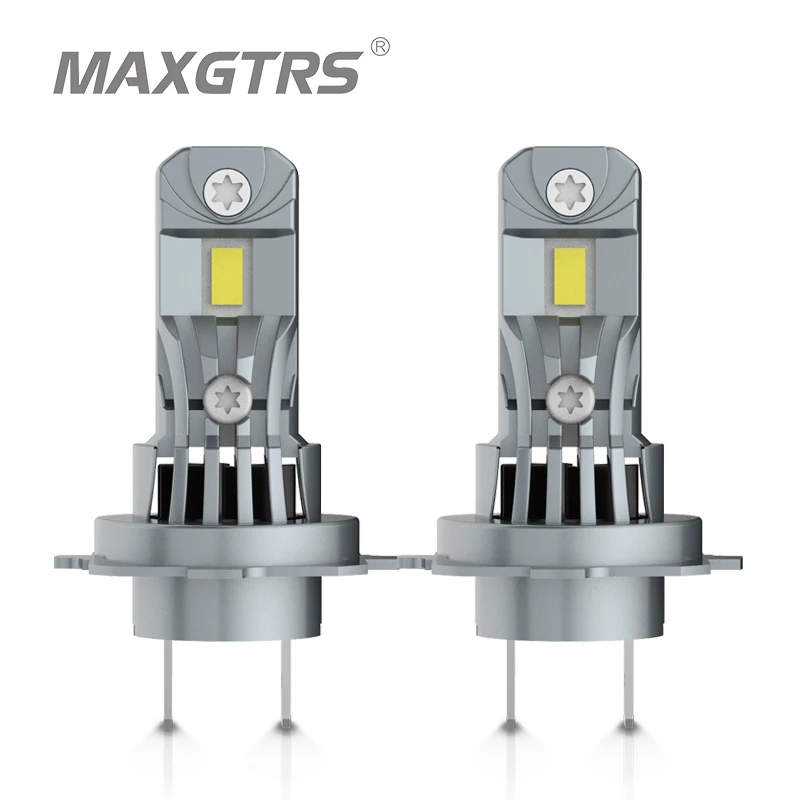 2Pcs Turbo H7 H18 LED Lights 1:1 Mini Size Head Lamp Wireless 20000LM CSP LED Chips H7 Car LED Headlight Bulb 6000K White 12V