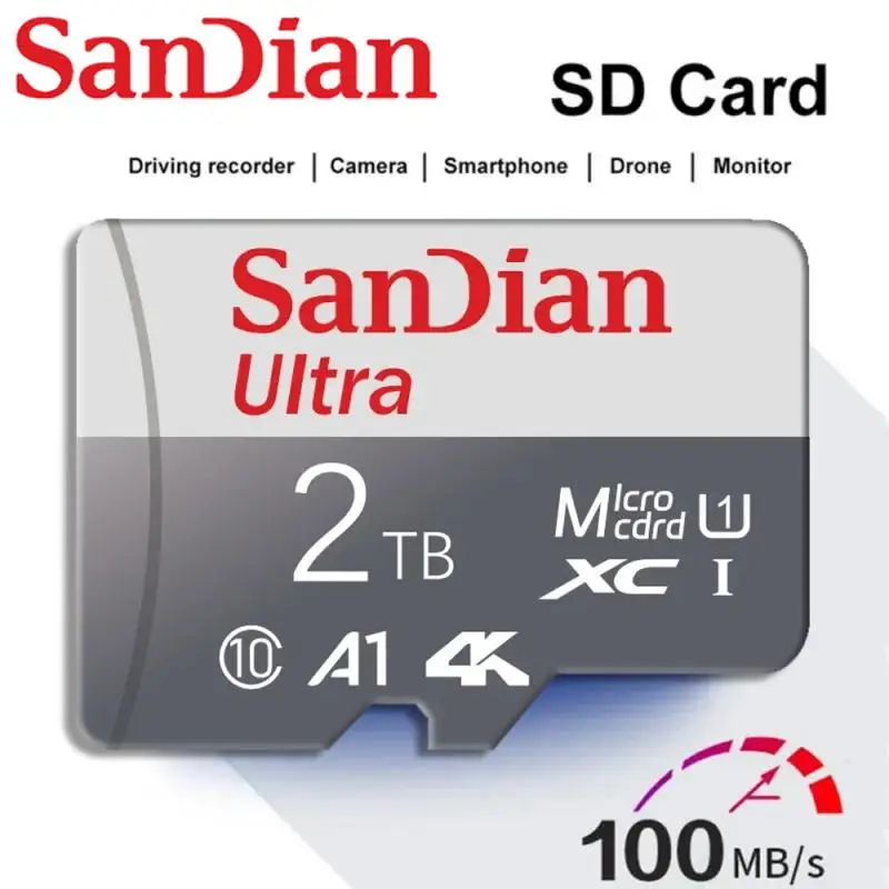Original 1TB Micro TF/SD Card 128GB Flash Class 10 SD Card 256GB Memory Card 512GB memory card For Phone/Cameras
