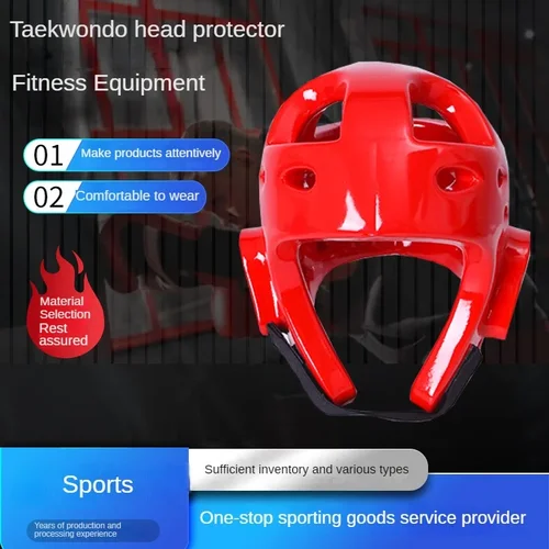 Imagen 2 del producto Conjunto de 2 uds de equipo de protección para la cabeza para niños, competición de entrenamiento, artes marciales, protector de cabeza de boxeo, casco táctico, Protector de Taekwondo