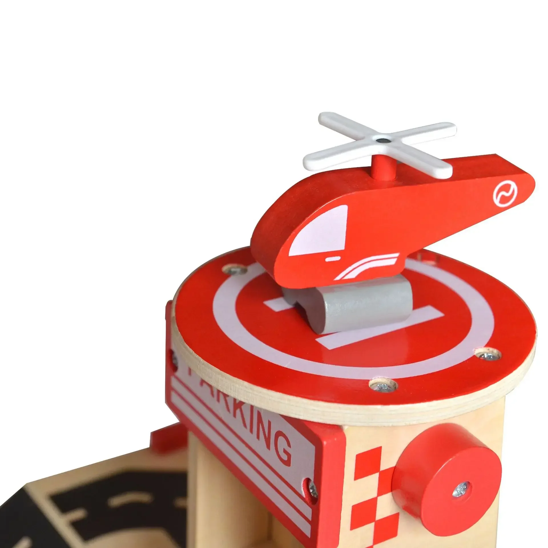 [مضحك] خشبية لتقوم بها بنفسك تجميع محاكاة ثلاث قصة موقف سيارات موقف السيارات المئزر اللبنات لعبة تعليمية هدية عيد ميلاد الطفل