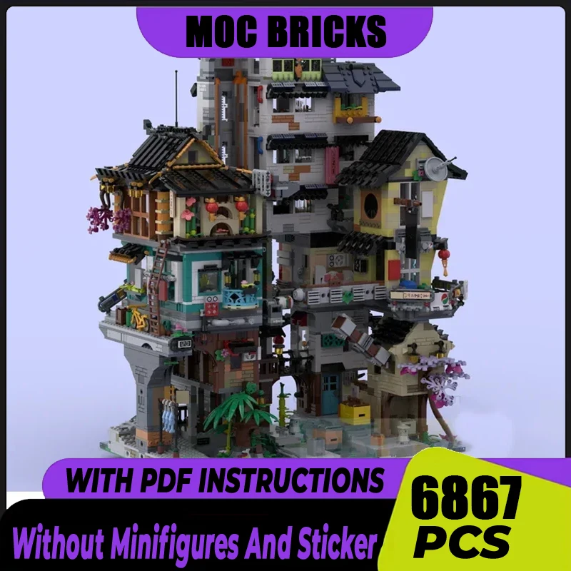 Movie Model Moc Building Blocks City Neighborhood Model Technology Brick DIY Assembly Model Construction Holiday Set Toys