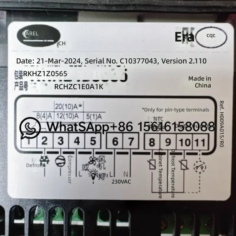 Carle Thermostat RKHZ1Z0565 Bingle Freezer Temperature Control Switch Replacement Part for Refrigerator Cooling System Repair