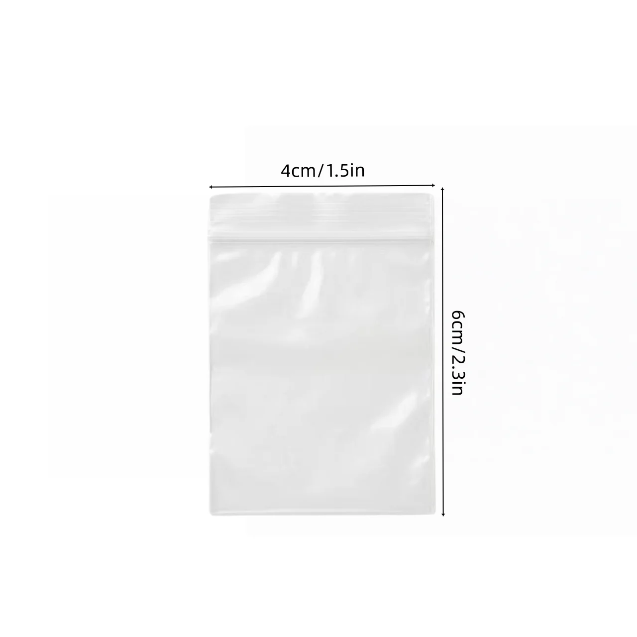 Thick Clear Plastic Zipper Seal Jewelry Bags, 1000pcs