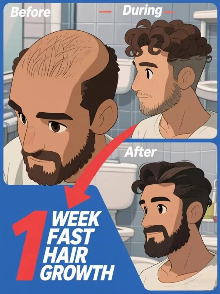 Baldness savior, easily restore thick black hair, regain confidence, and return to the peak of your career