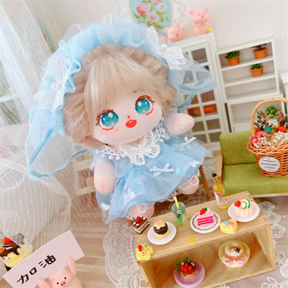 

Wedding Dress 20cm Cotton Doll Clothes Outfit Kawaii Cotton Doll's Clothes Mini Lolita Plush Doll Clothes 20cm Cotton Doll