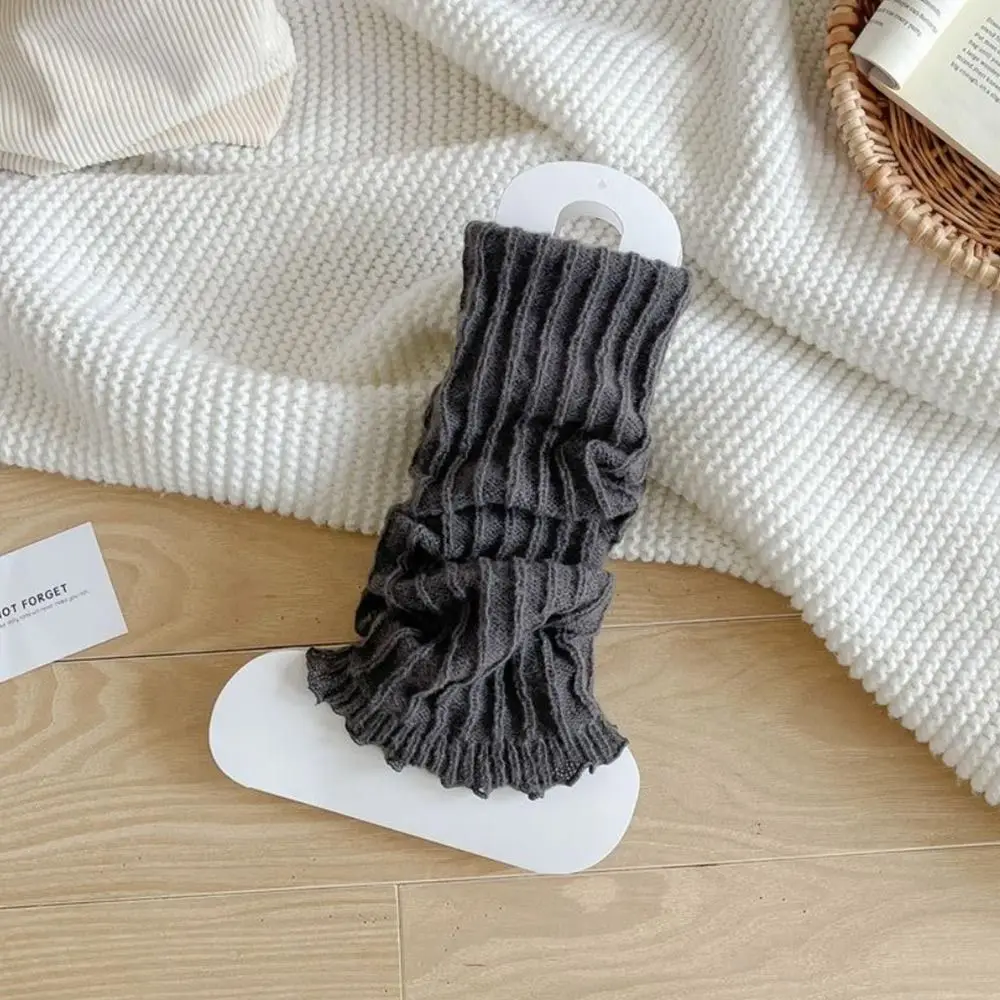 Новые вязаные гетры, милые, теплые чехлы для ног, вязаные носки Лолиты, осень-зима