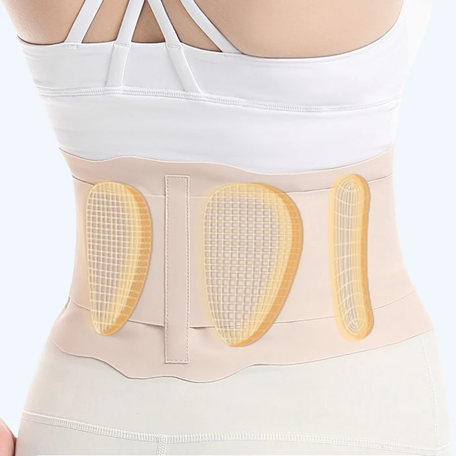 

FACAICAI Ultra Thin Back Brace for Lower Back Pain Women,Adjustable Lumbar Support Lightweight Breathable for Home,Work,Work Out