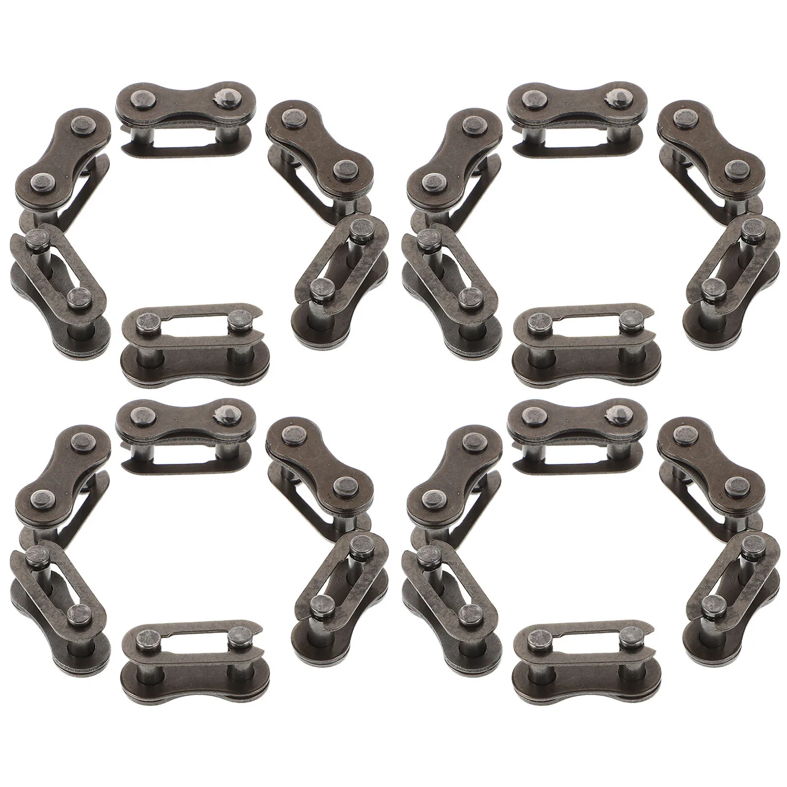 

40pcs Bicycle Chain Connector For Universal Speed Bike Repair Tool Durable Metal Joint Part Dark Brown Cycling