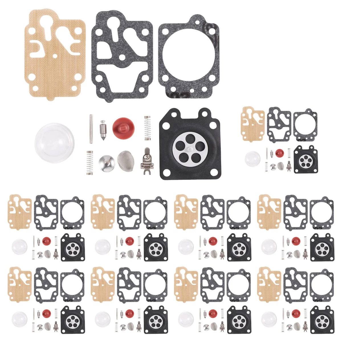 Kit de reparación de carburador para desbrozadora, piezas de repuesto para cortacésped, 40-5, 44-5, 32, 34, 26, 10 juegos