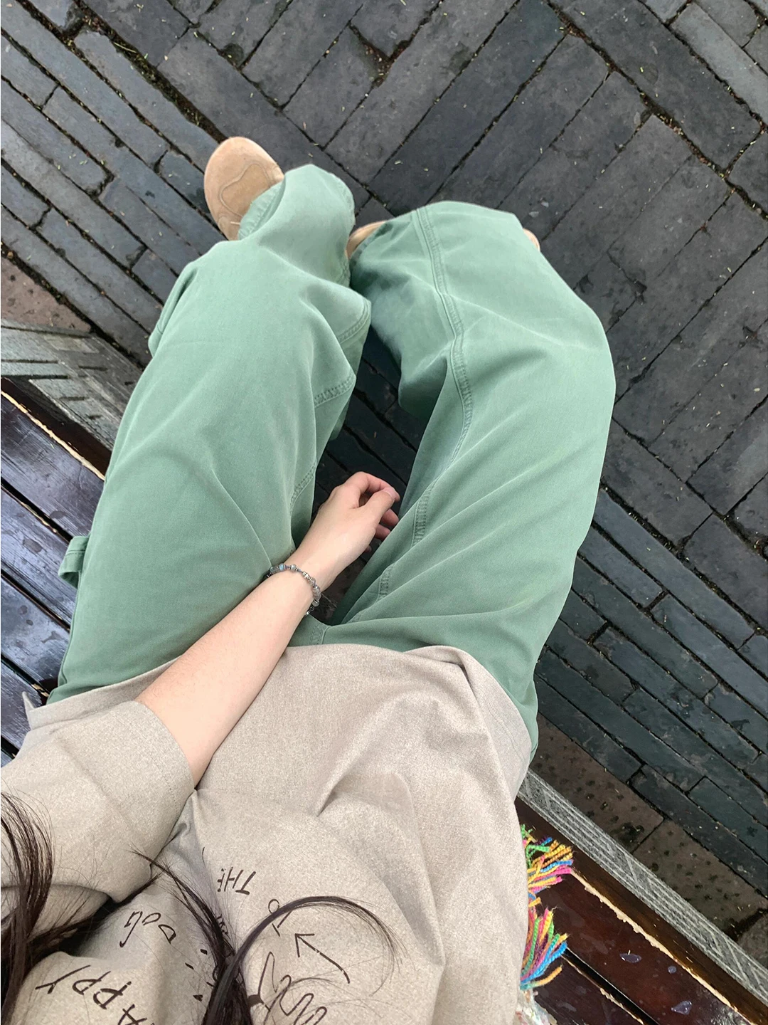 

Light Blue Washed Men's Summer Thin Straight Leg Jeans Drapey Comfortable Lightweight Classic Straight Fit Casual Trousers