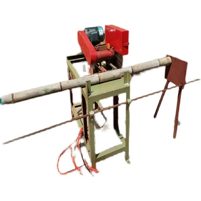 Bamboo Products Machinery, Pneumatic Bamboo Saw Machine, Raw Bamboo Saw Cutting
