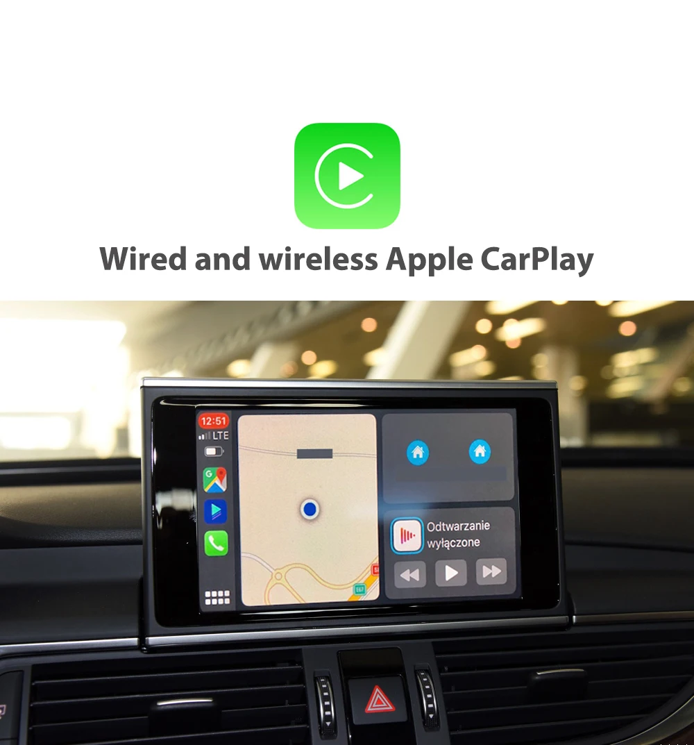 Wireless Carplay MMI Android auto Interface decoder box For AUDI A3 Q3 Original Screen Support Mirror Link Aftermarket Camera