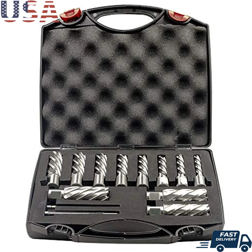 13-Piece HSS Annular Cutter Set 3/4