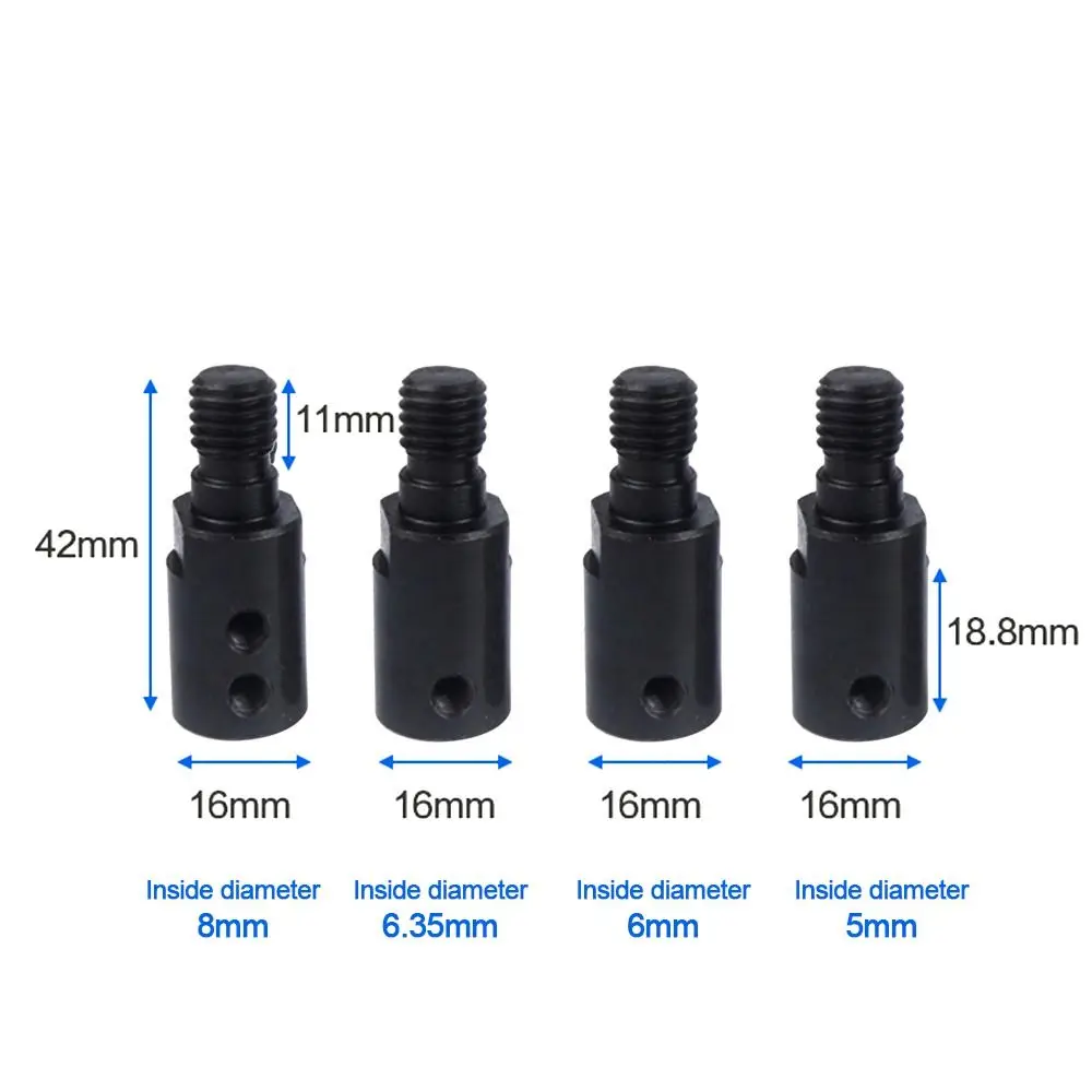 Saw Blade Adapter M10 5/6/8/10/12/14mm Grinding Polishing Motor Shaft Adapter Connecting Rod Sleeve Coupler Drill Accessories