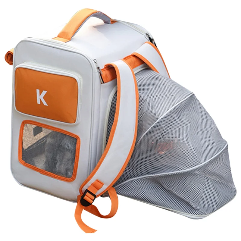 

MOPHE-складная сумка-переноска для кошек, дышащий расширяемый рюкзак, большая вместимость, портативная дорожная сумка для домашних животных, костюм для кошек до 7,5 кг A