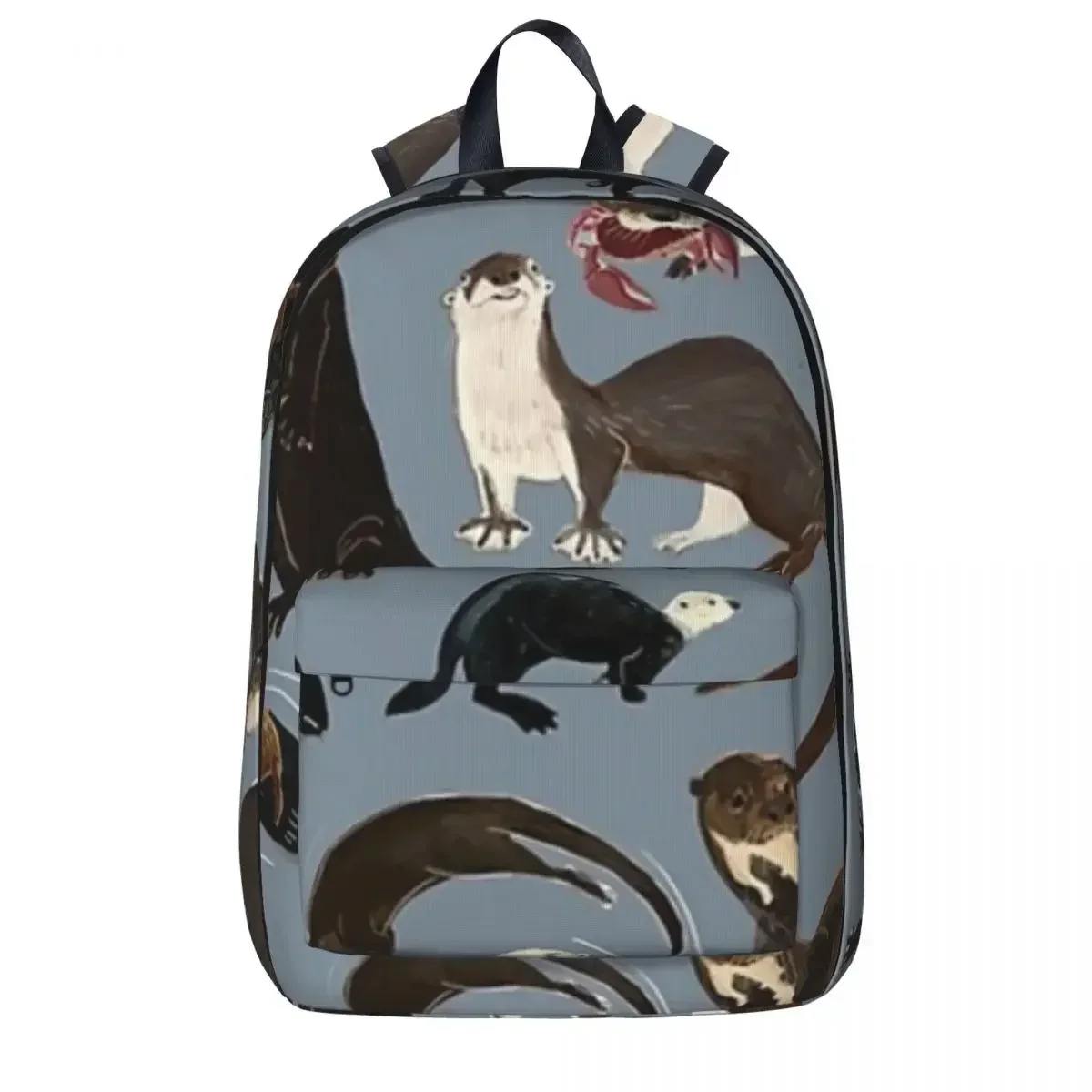 

Old World Otters Backpack Waterproof Student School Bag Laptop Rucksack Travel Rucksack Large Capacity Bookbag