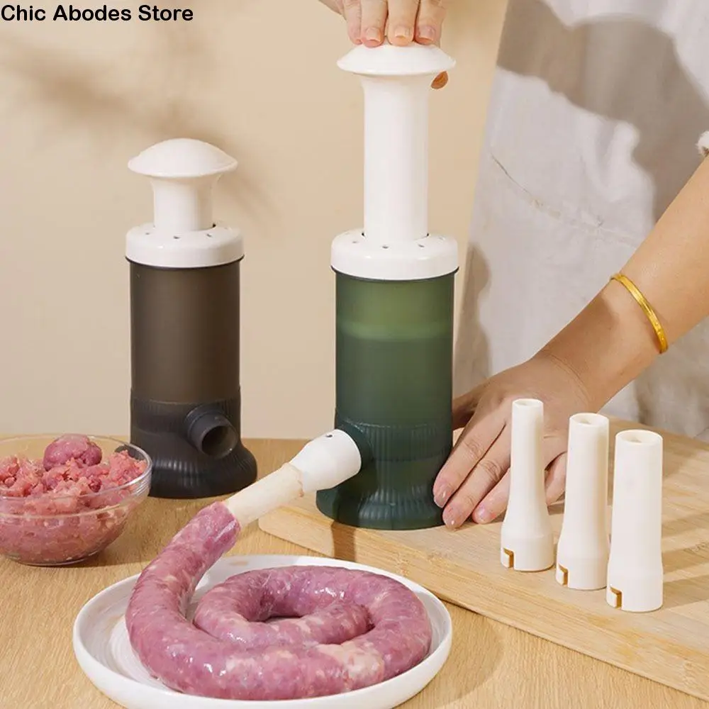 

Food-Grade Material Sausage Machine Manual Operation with 4 Stuffing Tubes Manual Sausage Stuffer Vertical Design Stuffer Filler