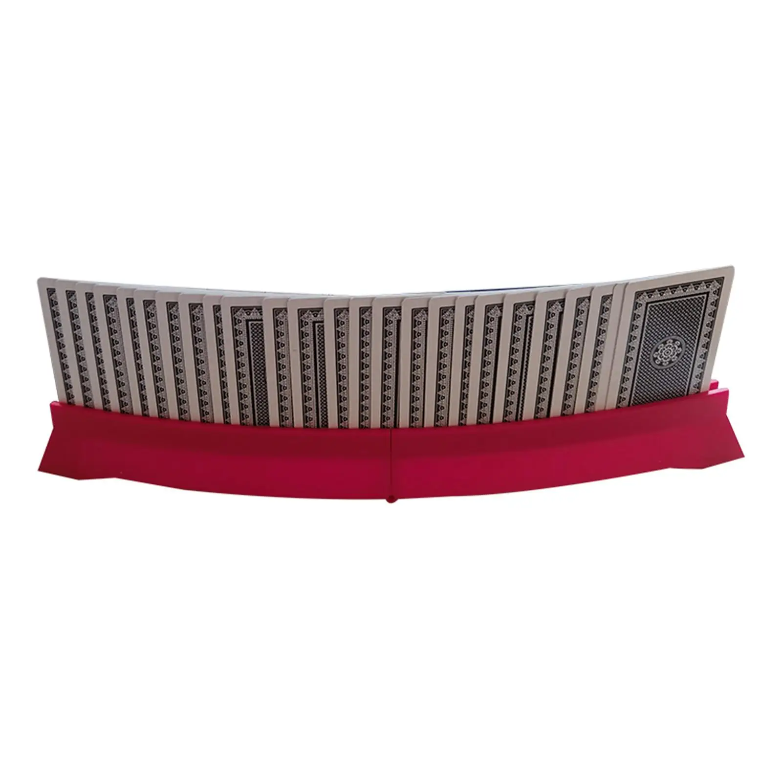 

Curved Poker Card Holder Tray Plastic Hands Free Board Organizer for Seniors Adults Arthritis Entertainment Game Helper