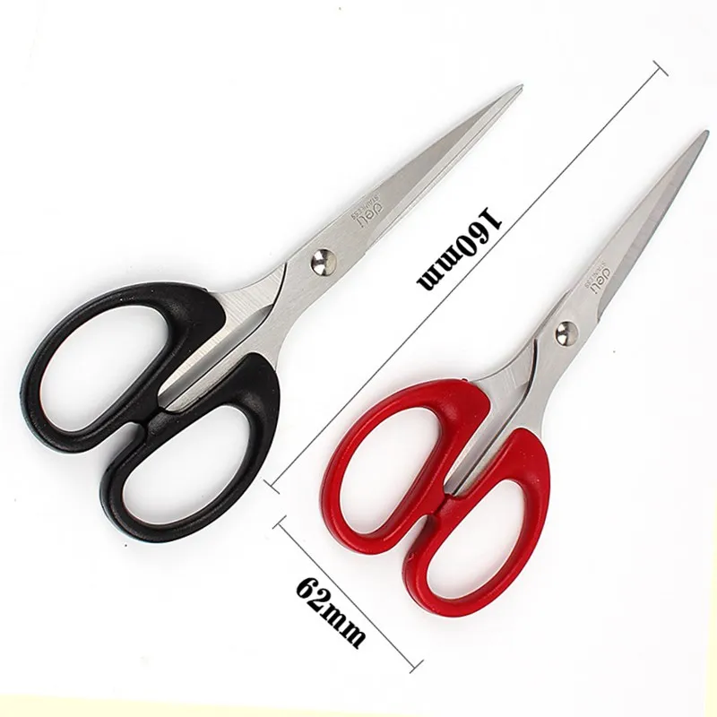 Deli 160mm Stainless Steel Scissors School Office Supply Business Stationery Home Tailor Shears Paper Cutter Kitchen Knife Tool