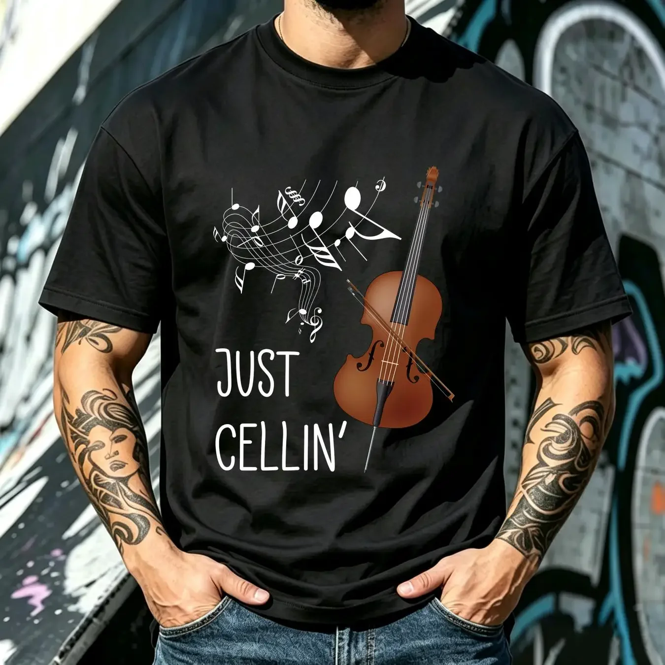 washed T Shirt Cello String Instrument Cellist Humor violoncello Handbags Portable Shopping Bag Large Capacity vintage Washed