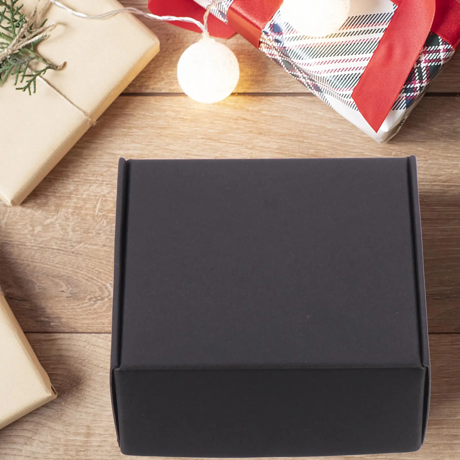 20 قطعة صندوق التعبئة والتغليف الأسود صندوق بريد عالي التحمل للشحن تخزين الورق صناديق التغليف تسليم حالات التعبئة #5