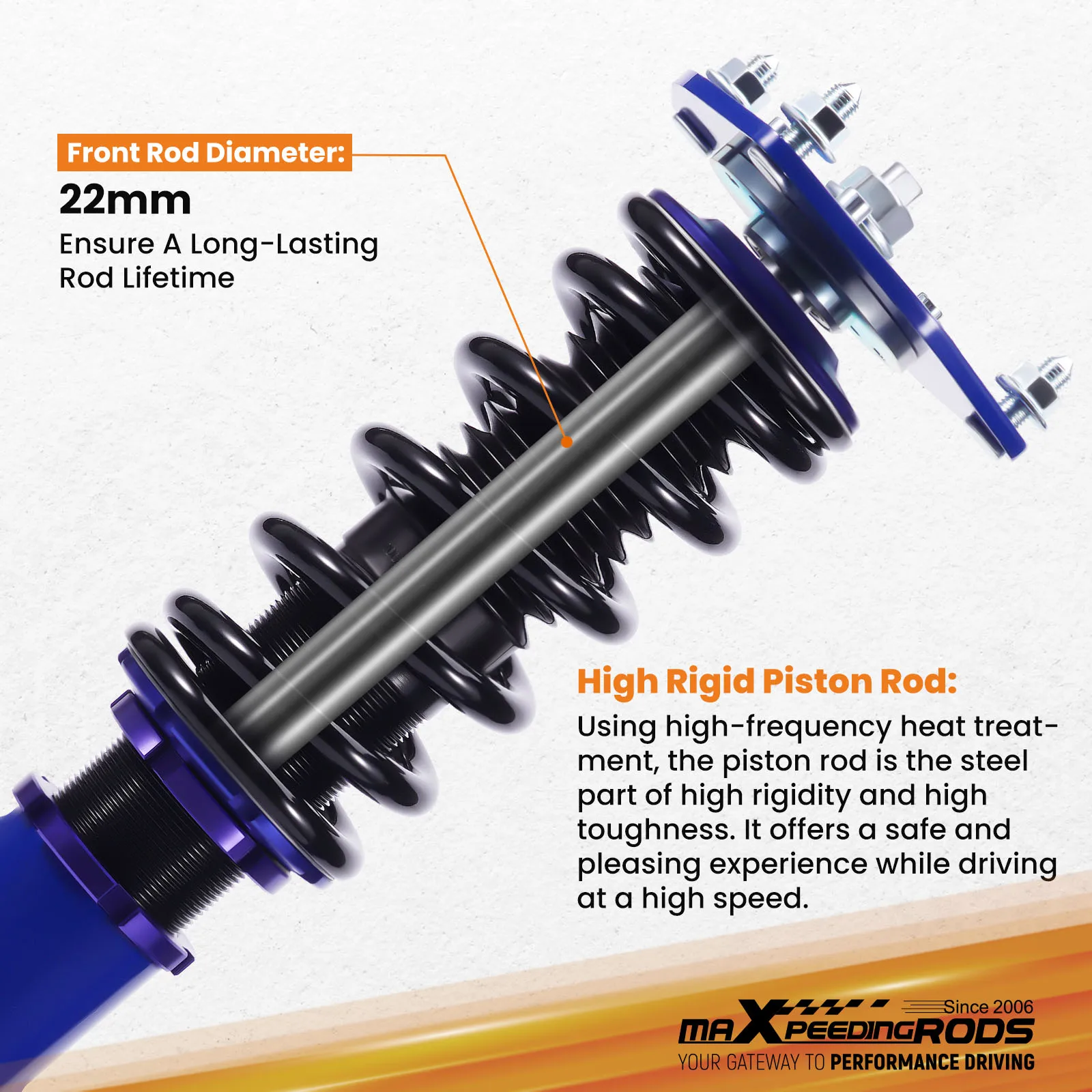 مجموعة خفض الصدمات من MaXpeedingrods Coilover لسيارة Hyundai Veloster 2012-2017