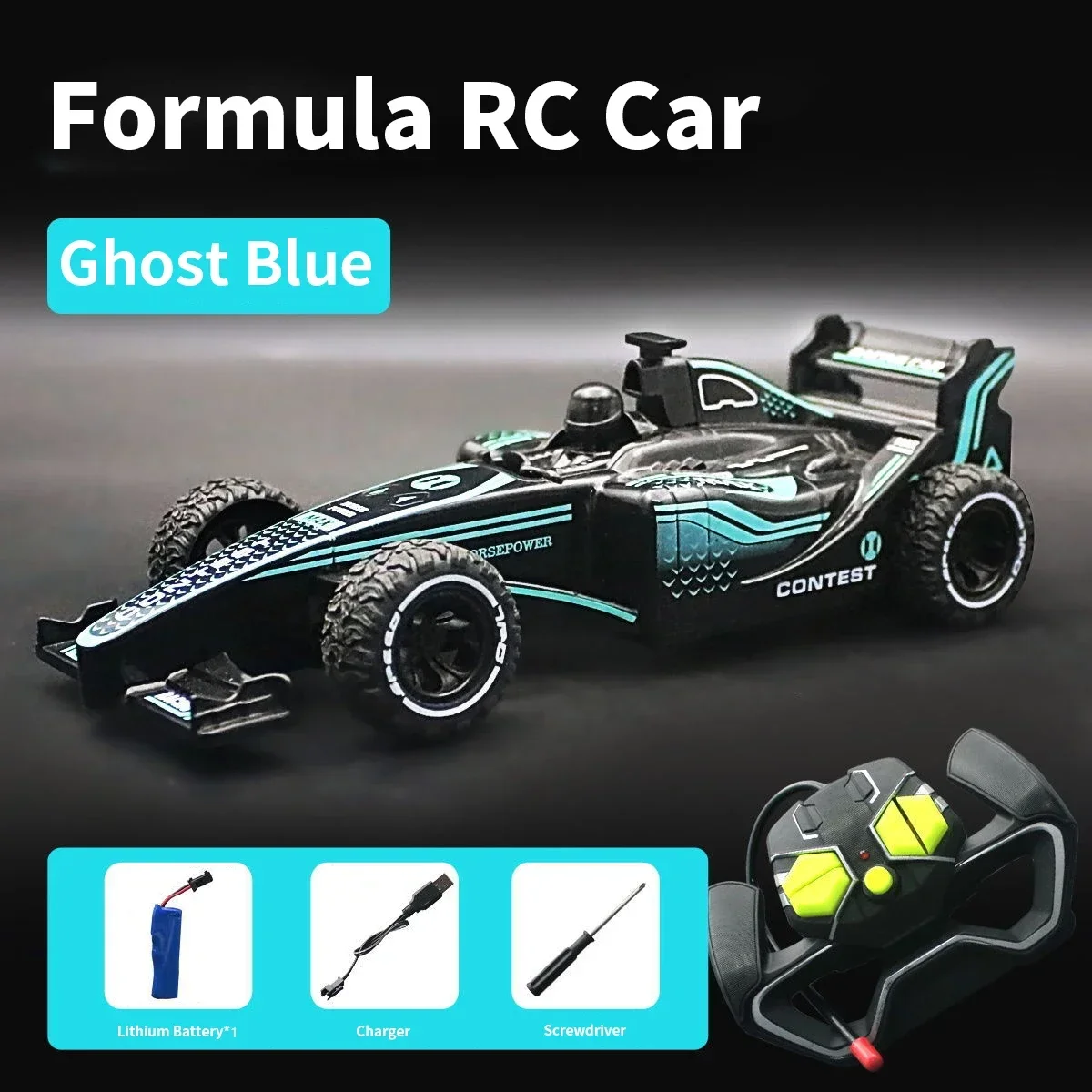 Mini Remote Control Car Rechargeable Drifting Racing RC Vehicle 2.4G High-Speed Electronic F1 RC Sports Car Boy Kids Toy Gifts