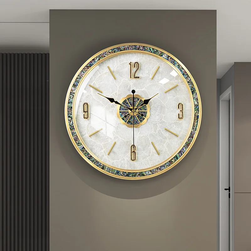 

Modern light luxury shell brass European simple living room Nordic creative home silent
