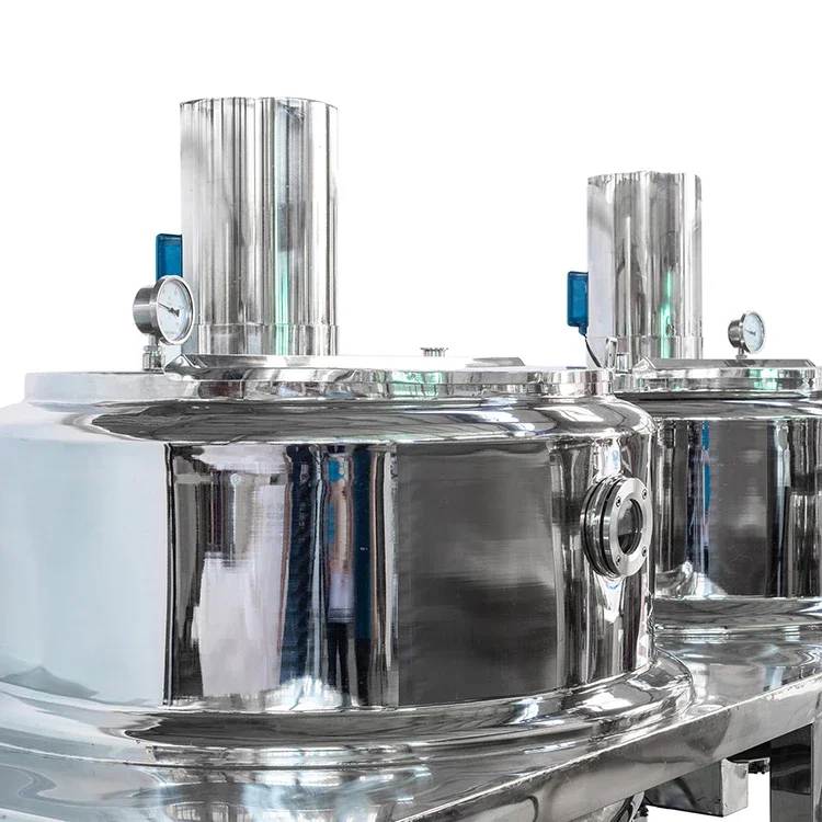 Automatic 200L Homogenizer Lotion Vacuum Emulsifier Mixer Cosmetic Emulsifier Batch