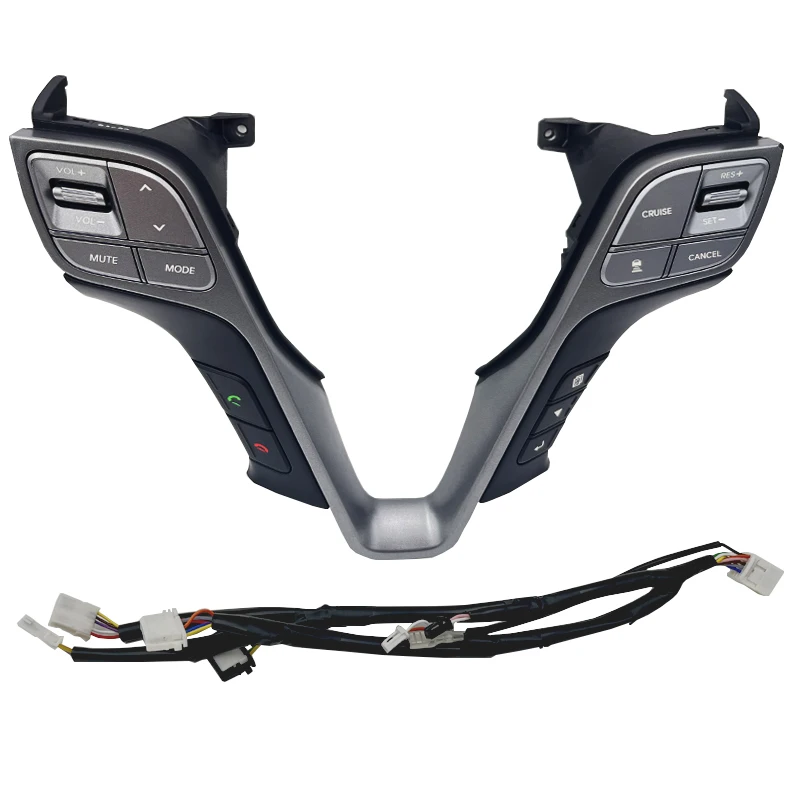 For Hyundai Santafe steering wheel switch button, Bluetooth answering button, constant speed cruise button, original modificatio
