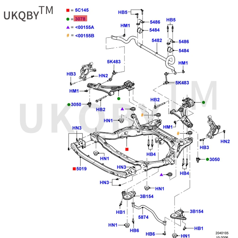 Applicable to Fo rd s 10 ye ar Sh ar p Ed ge lower suspension L 8T4Z3079A