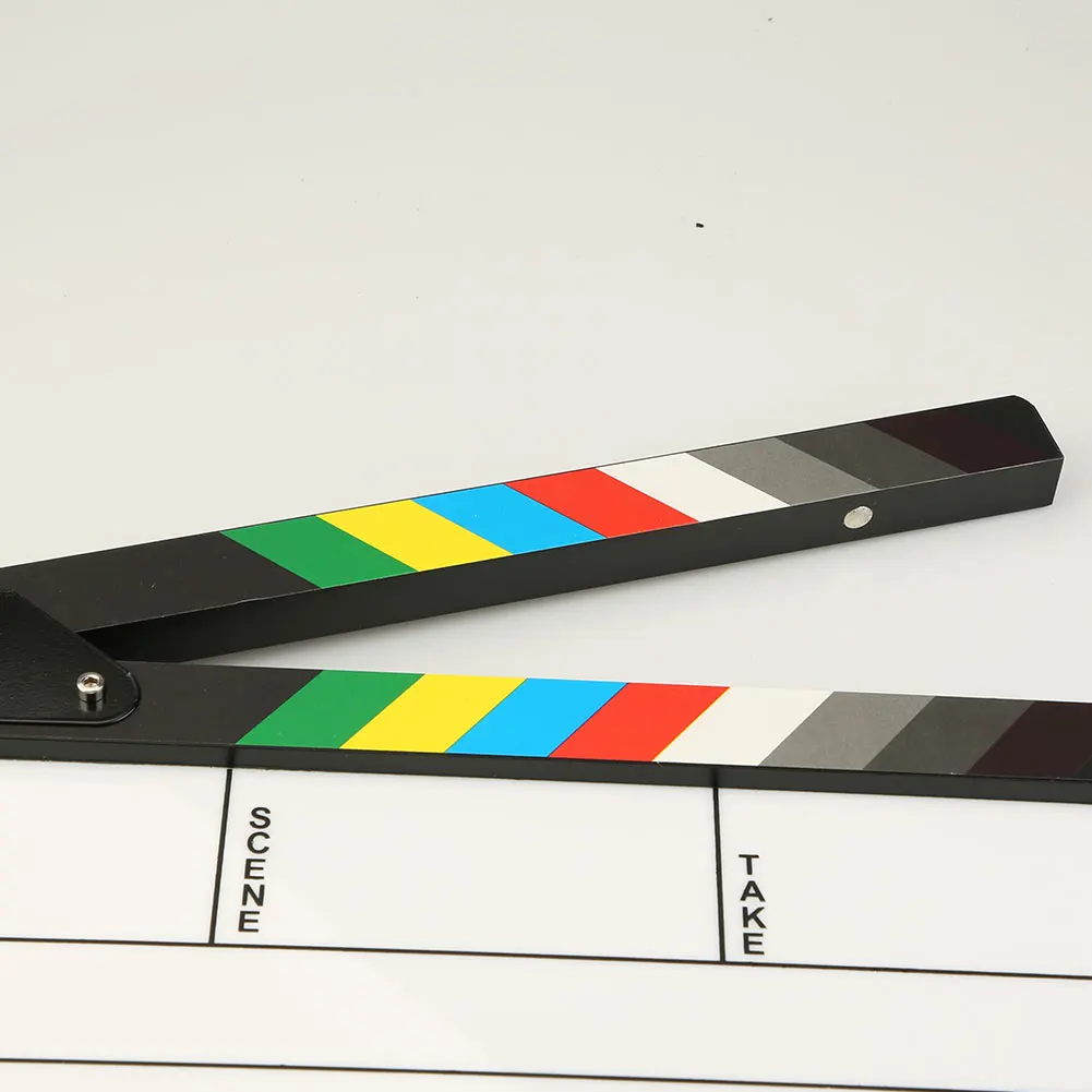 مدير مشهد الفيديو Clapperboard TV فيلم فيلم التصوير الفوتوغرافي اليدوية قطع الدعامة مدير مشهد الفيديو Clapperboard