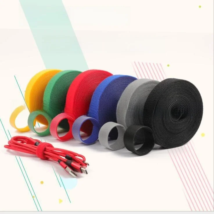 Double-Sided Nylon Back-To-Back Magic Tape for Curtain Binding And Cable Management Clothing Magic Tape Strap DIY Sewing Acce...