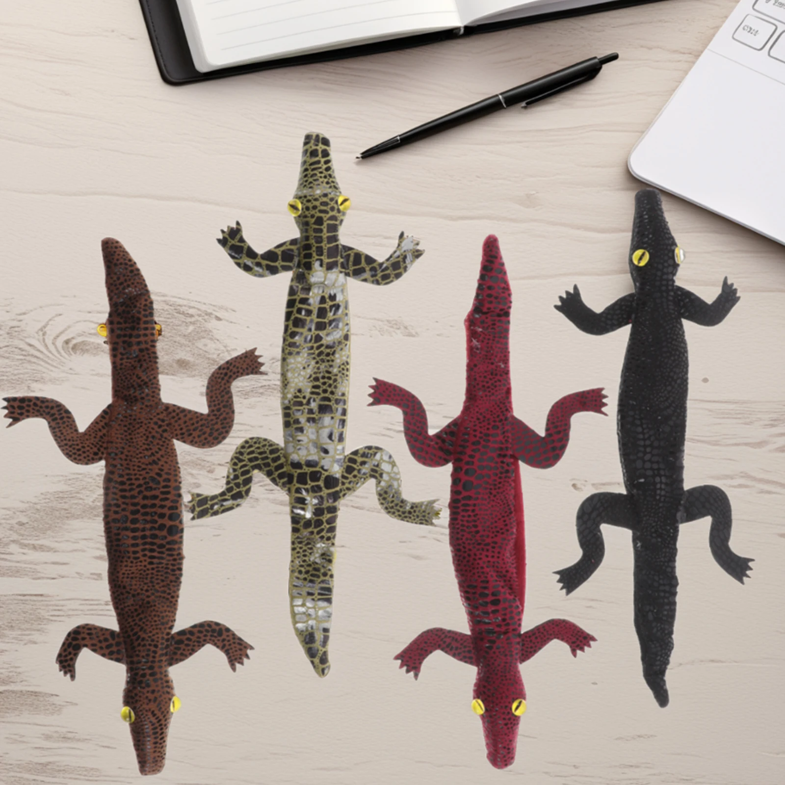 

4 Pcs Bracelet Kids Party Supplies Halloween Toys Animal Slap Bracelet Children Jewelry Realistic Design Multicolor