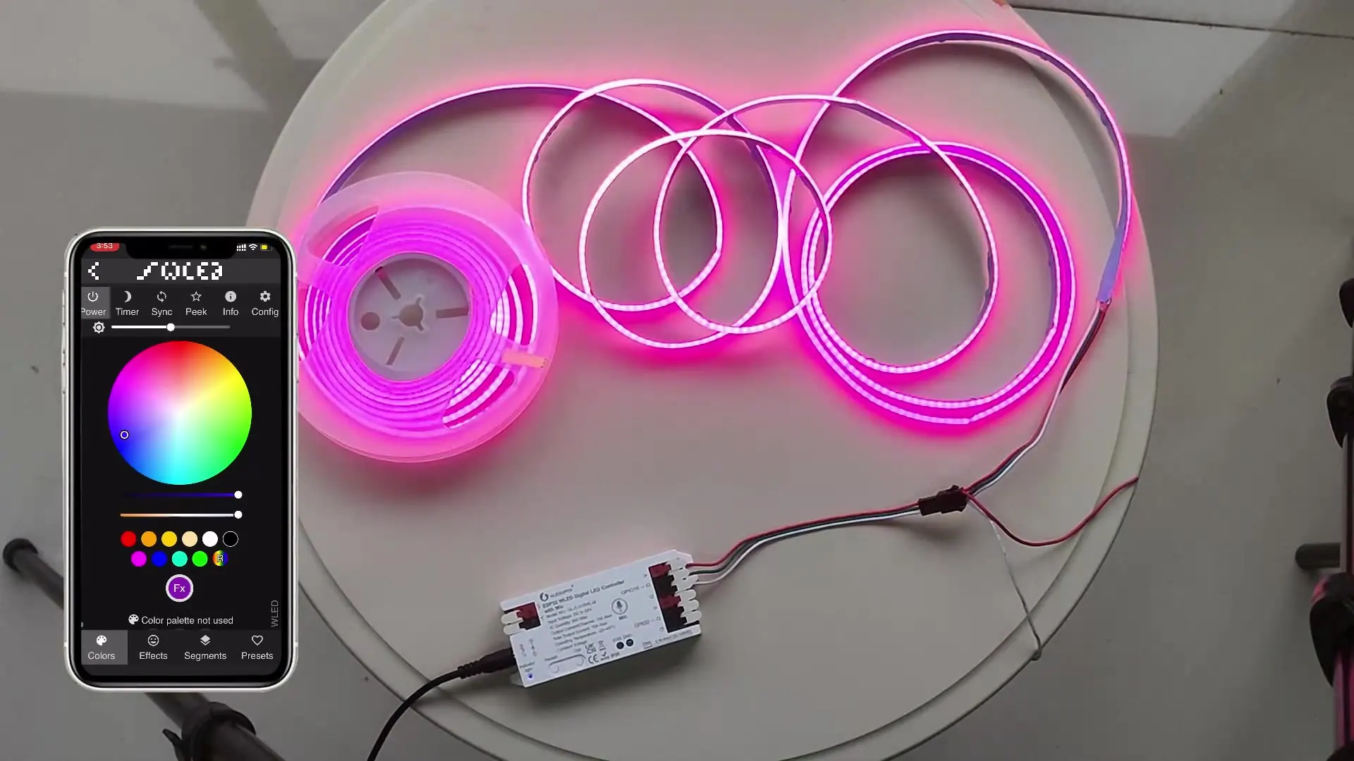 GLEDOPTO ESP32 WLED LED Controller with Mic & UART Download Use For WS2811 WS2812 SK6812 TM1814 WS2813 WS2815