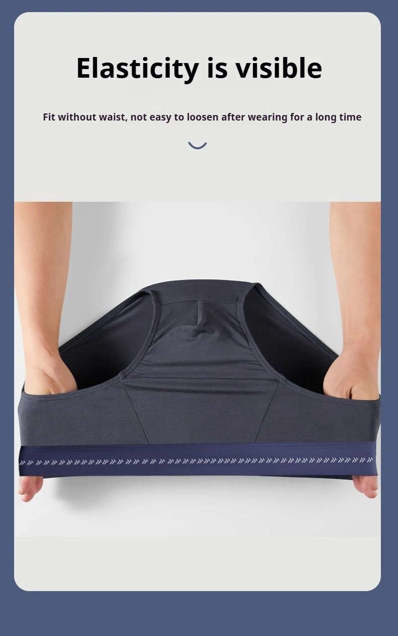 4-teiliges Luxus-Set Satinartige Herren-Shorts Sexy Glatte Kühle Unterhose Eisseide Schnelltrocknende Slips Atmungsaktive Herren-Unterwäsche – Detail 15