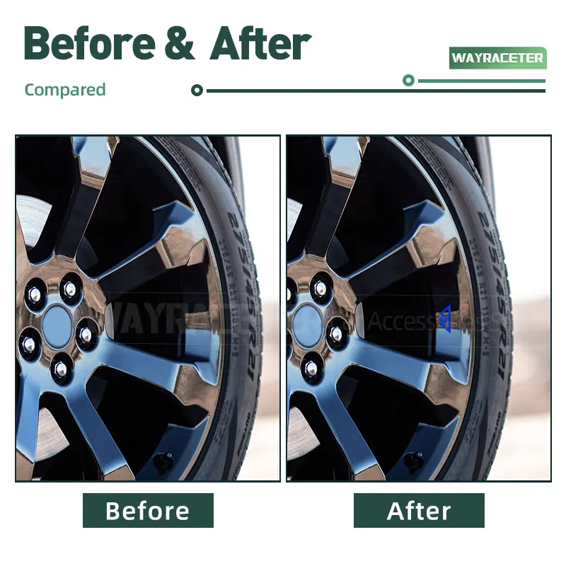 5 Pcs Car Tires Alloy Rim Wheel Sticker Reflective Vinyl Decal For Ford Explorer U625 2020 2021 2022 2023 Timberline Accessories