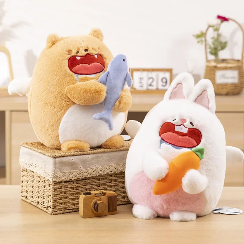 

Cute Little Cat and Little Rabbit Pillow Doll Funny Cloth Doll Girl Sleeping Doll Gift Plush Toy Plush Pillow Children's Gift
