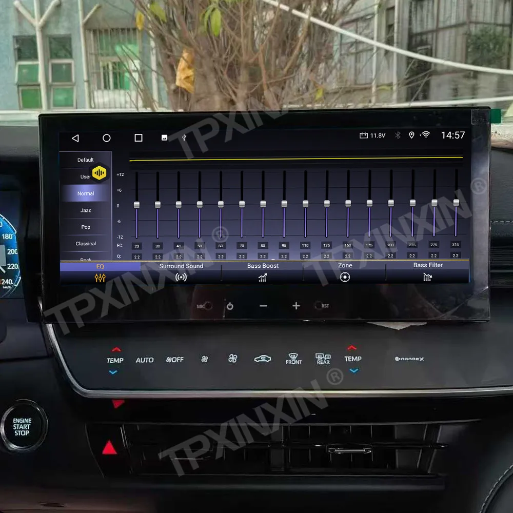 12.3 Inch Car Screen Android Auto For Toyota Camry 2024 Car Radio Central Multimedia Video GPS Navigation Wireless Carplay