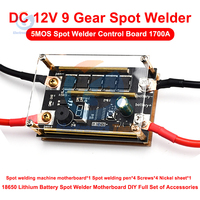 12V Spot Welder Module 18650 Lithium Battery 5MOS Spot Welder Motherboard DIY Battery Spot Welding Machine 9 Gears Adjustment