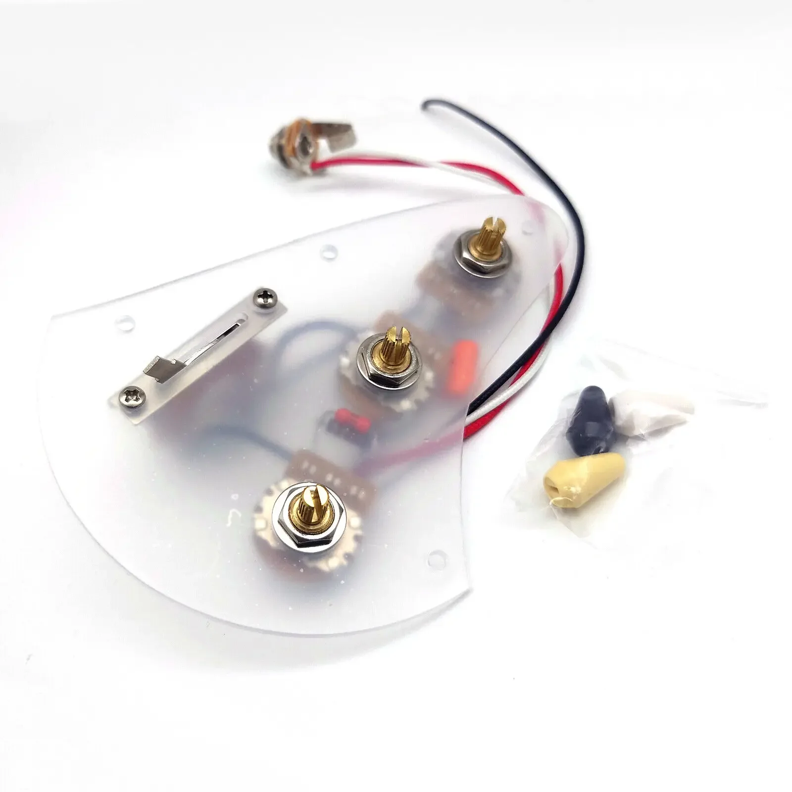 Loaded Prewired ST Guitar Wiring Harness Kit 3x 250K Brass CTS Pots+5-Way Switch Guitar Accessoires