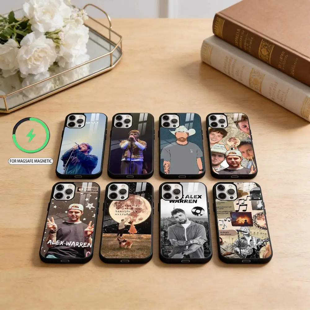 

Singer A-Alex-Warren Phone Case For iPhone17,16,15,14,13,12,11 Plus,Pro Max Magnetic For Magsafe Wireless Charging