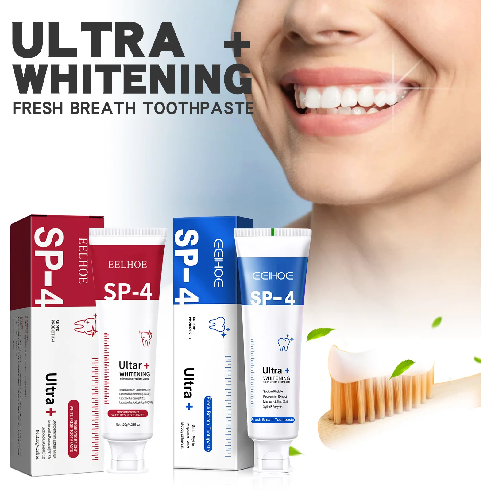 치약 Probiotic Toothpaste SP-4 Brightening Whitening Toothpaste Protect Gums Fresh Breath Mouth Teeth Cleaning Health Oral Care